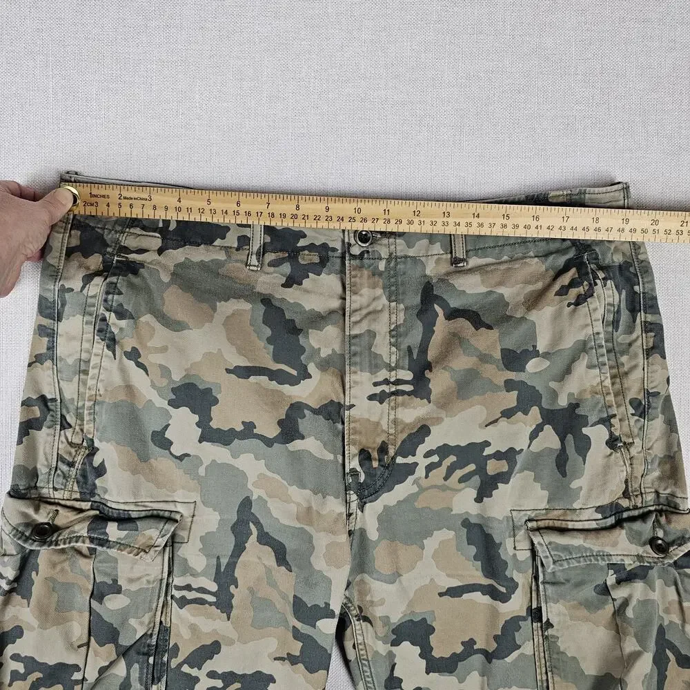 Levi's Cargo Pants Men's 38×31 Green/Brown Camouflage Paratrooper